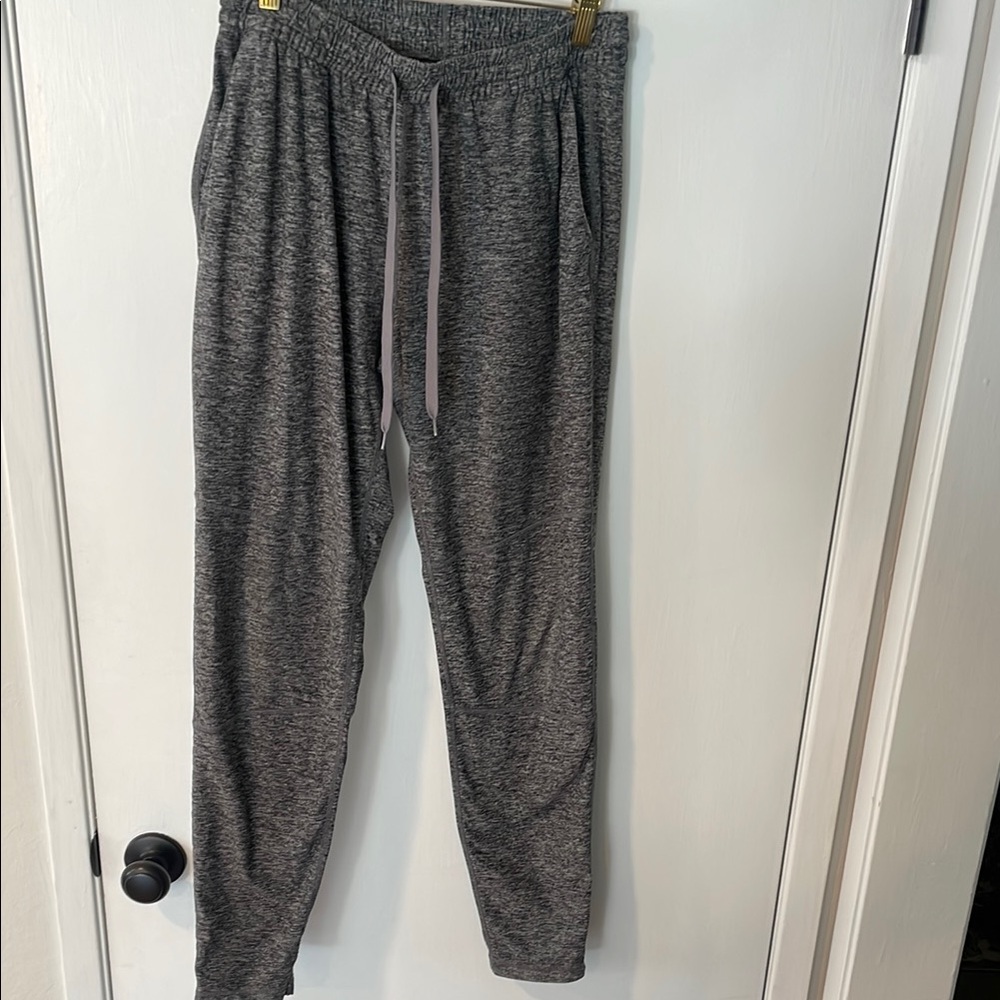 Outdoor Voices Gray Track Pants with Elastic Waistband